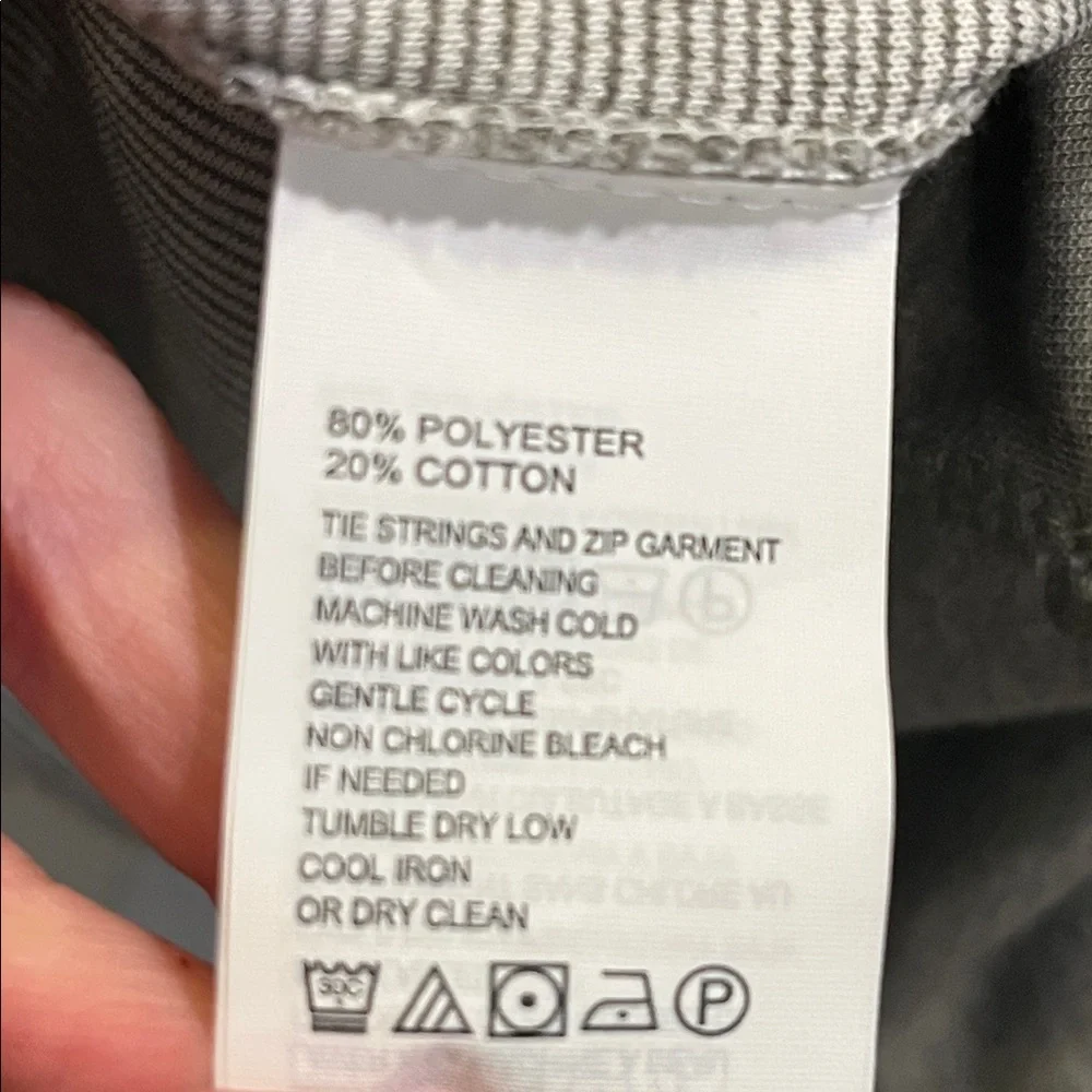 Tommy Bahama Sun Fade Flipside Reversible Full Zip Jacket Gray Size Large